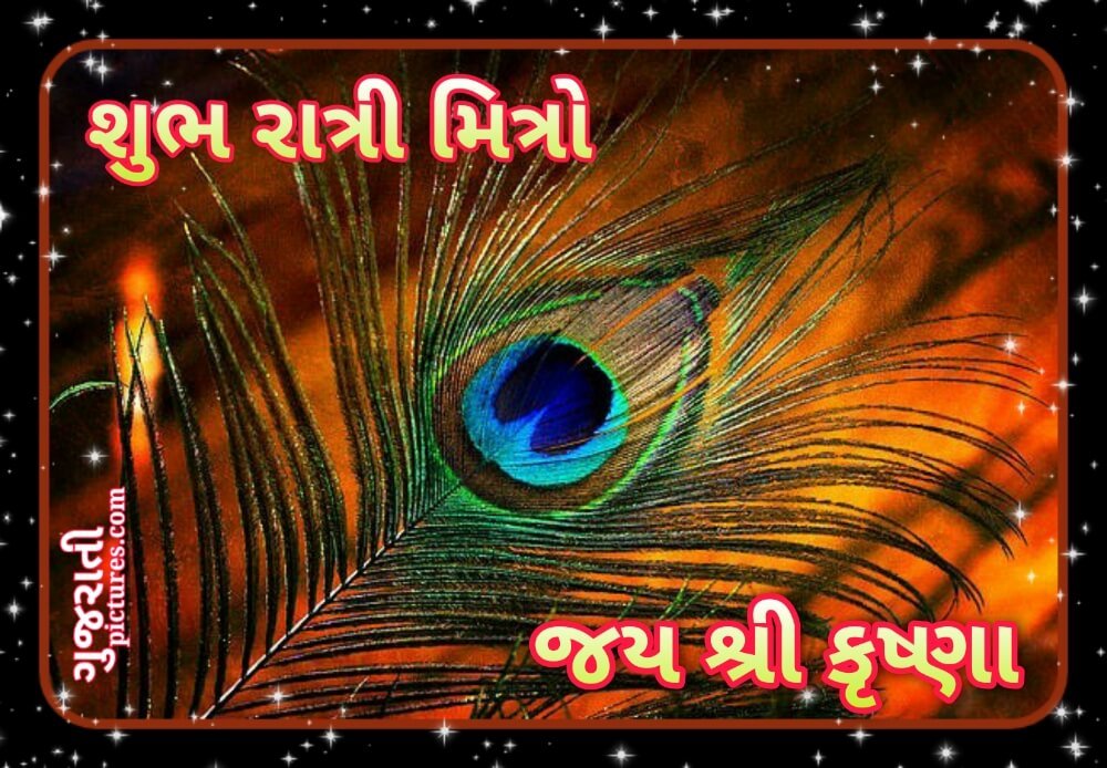 Goodnight In Gujarati, Jai Shree Krishna Pic